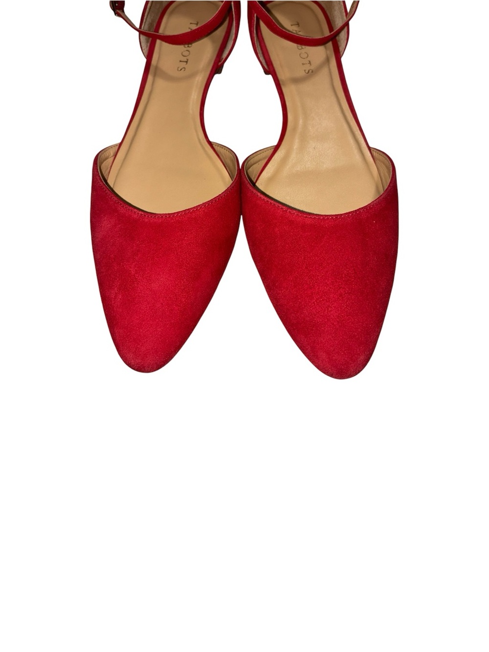 Talbots Red Suede Dress Flats - Picture 5 of 9
